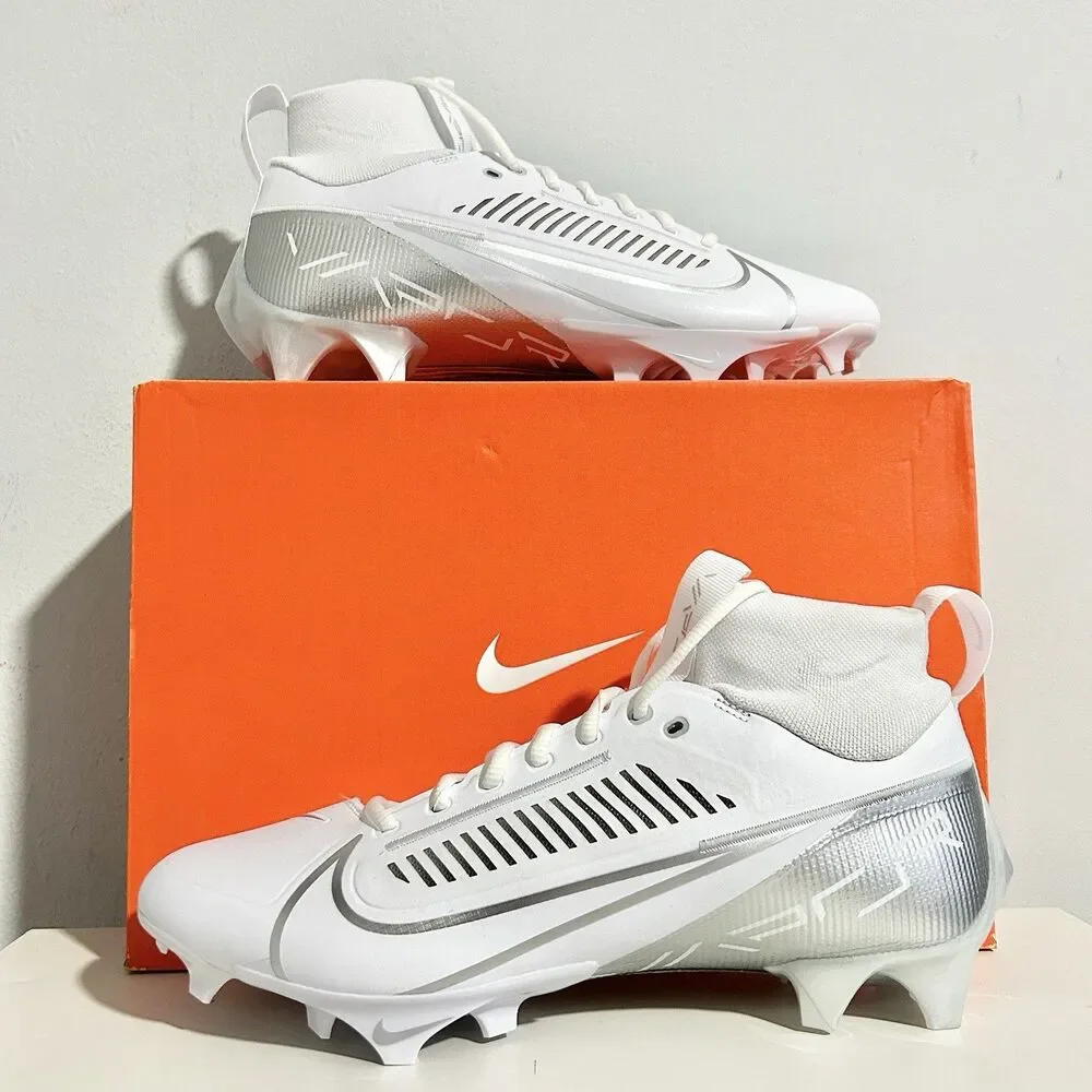 Nike Vapor Edge Pro 360 2 “White Silver” Men’s Size 11.5 Football Cleats